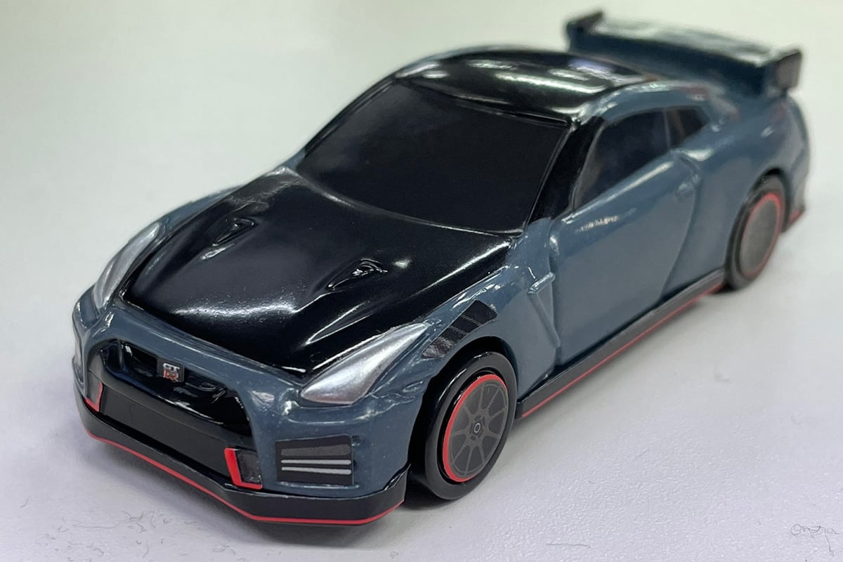An ordinary version the Tomica-sized Nissan GT-R NISMO 2022