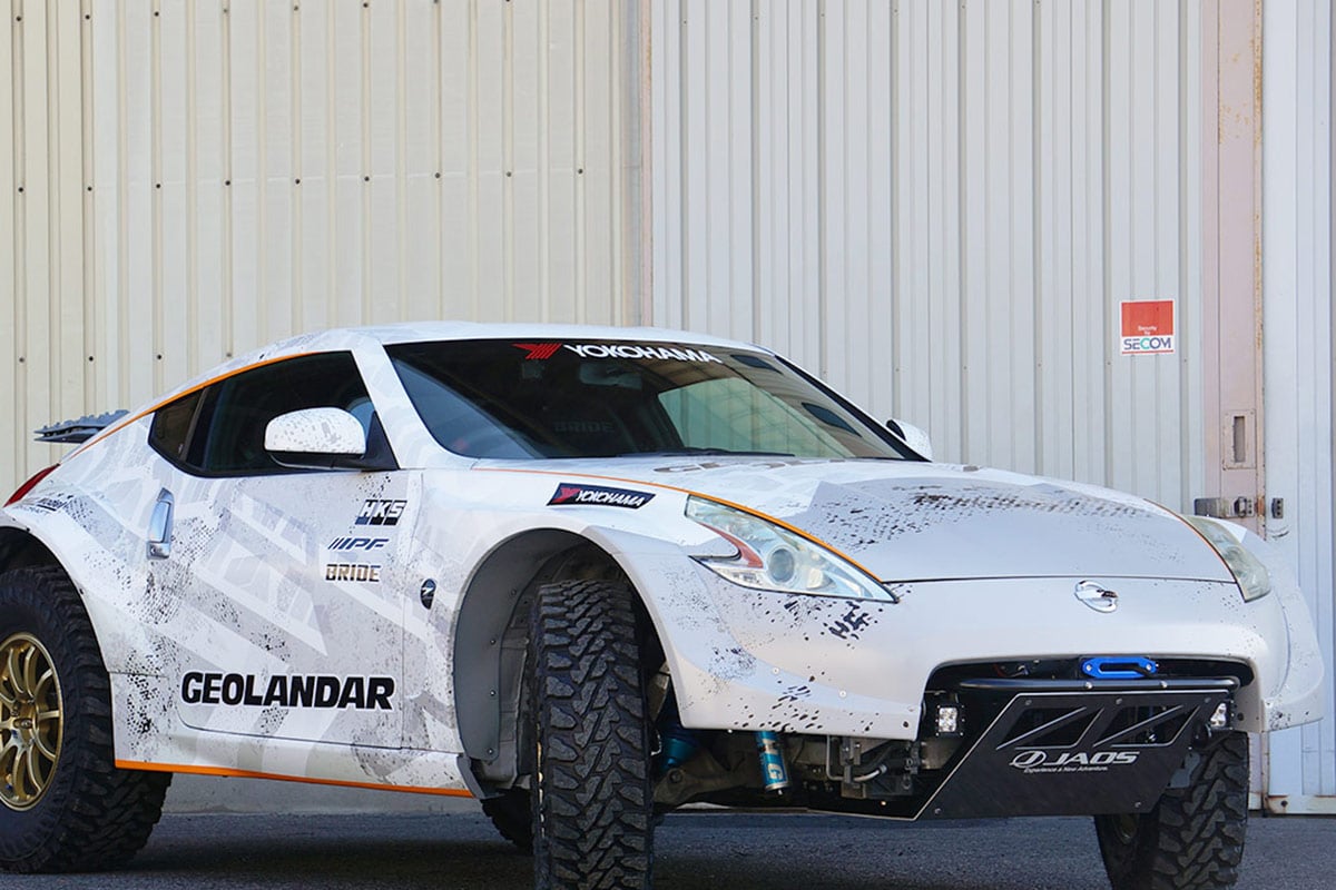 A special 370Z built by Yokohama Tires to promote its “GEOLANDAR” off-road tire series.