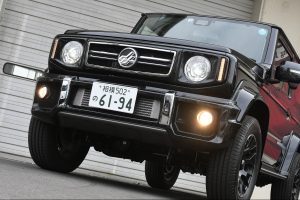 The Jimny Sierra with a third-party body kit