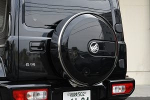 The Jimny Sierra with a third-party body kit