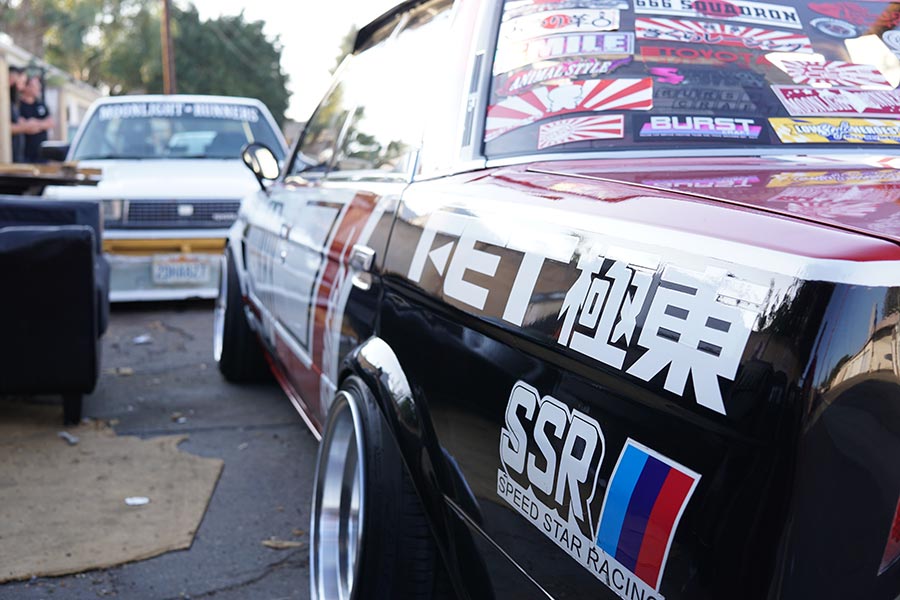 This Toyota Mark II was imported from Japan retaining its original style