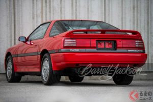 1990 Toyota Supra in red sold for $74,800（photo：Barrett Jackson Auction）