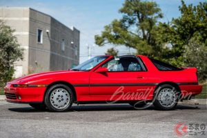 1990 Toyota Supra in red sold for $74,800（photo：Barrett Jackson Auction）