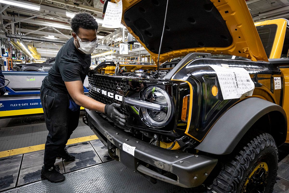 The all-new Bronco assembled at Ford’s Michigan plant