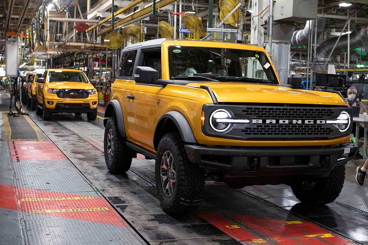 The all-new Bronco assembled at Ford’s Michigan plant