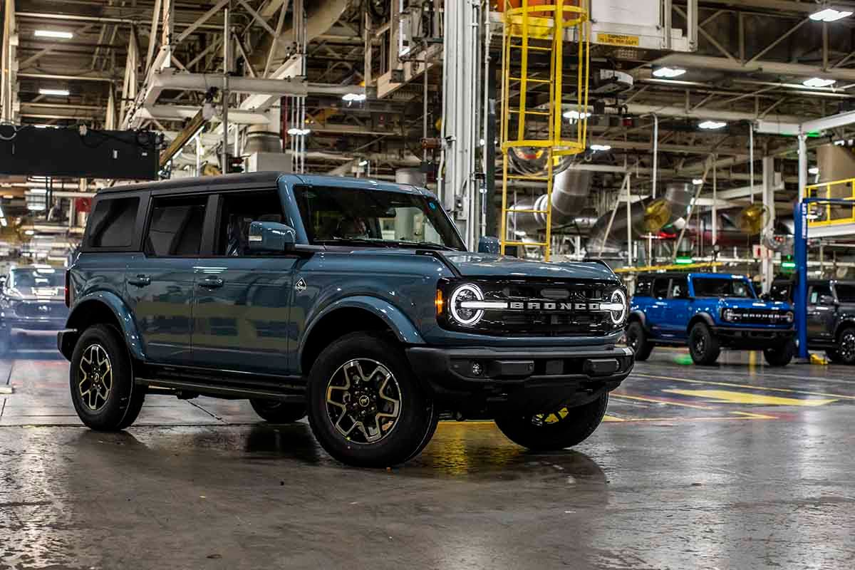The all-new Bronco assembled at Ford’s Michigan plant