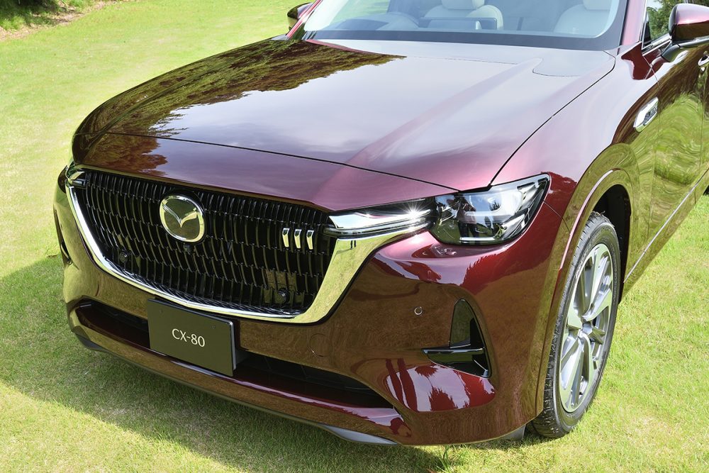 マツダ新型「CX-80」がもう見れる!? 匠塗「アーティザンレッド