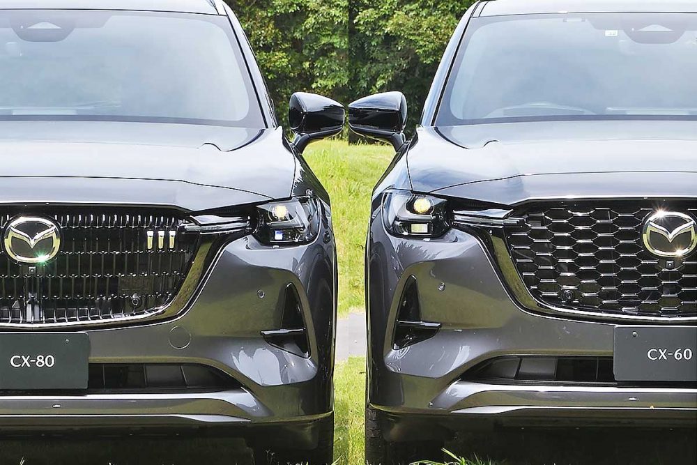 マツダ新型「CX-80」初公開！ すでに販売されている「CX-60」と何が