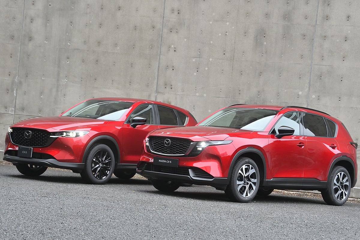 マツダ新型「CX-5」ディーゼル廃止＆“完全タッチ化”で大変革へ　内装刷新・広くなった後席＆ラゲッジも注目ポイント