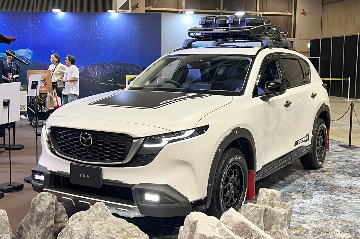 新型CX-5はアウトドアにも「本気で」使えるSUV！ 地元広島とのコラボも【東京アウトドアショー2026 マツダブース】