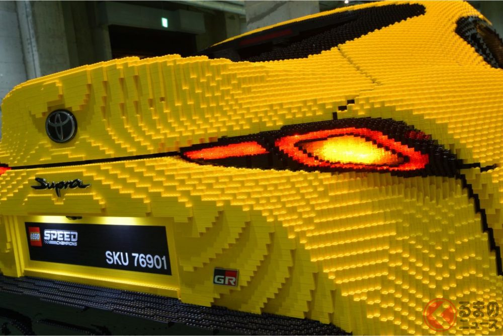 35年記念車を記念してレゴで製作された実物大の「レゴGRスープラ」