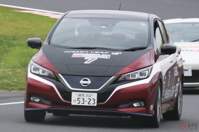 日産 リーフ はレースでも凄い パワーアップした E で最強evに勝負を挑んでみた くるまのニュース