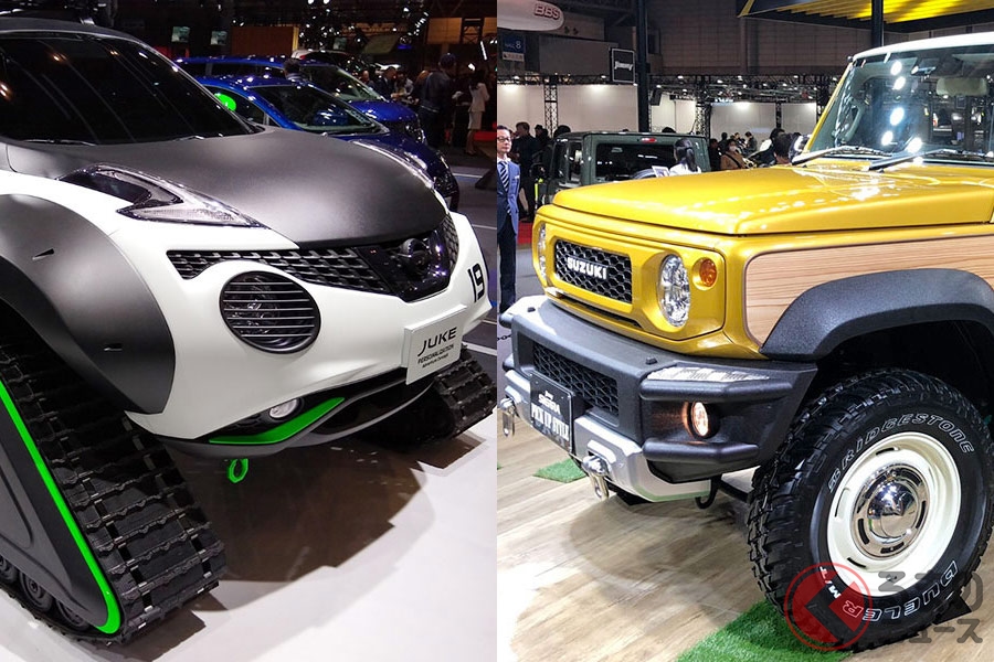 東京オートサロン2019で話題となったジューククローラーとジムニーピックアップ