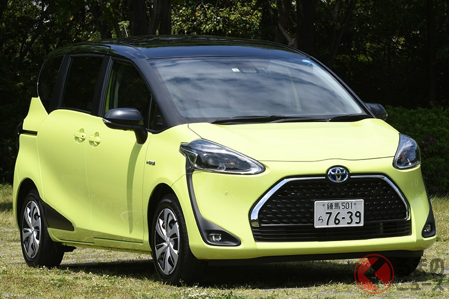 ミニバン初の月間販売台数1位に輝いた「シエンタ」