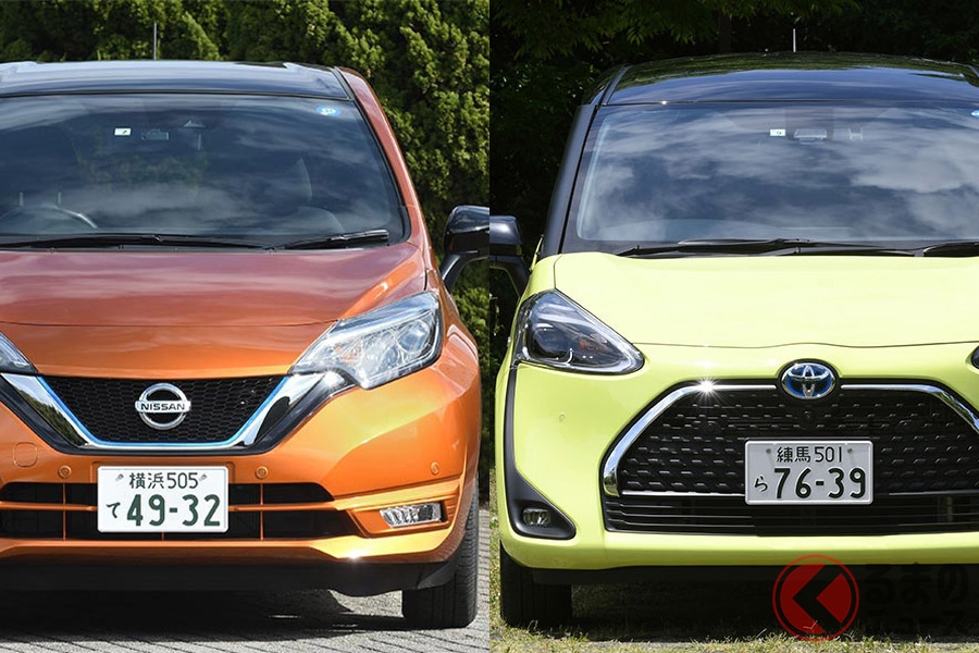 トヨタ「シエンタ」と日産「ノート」