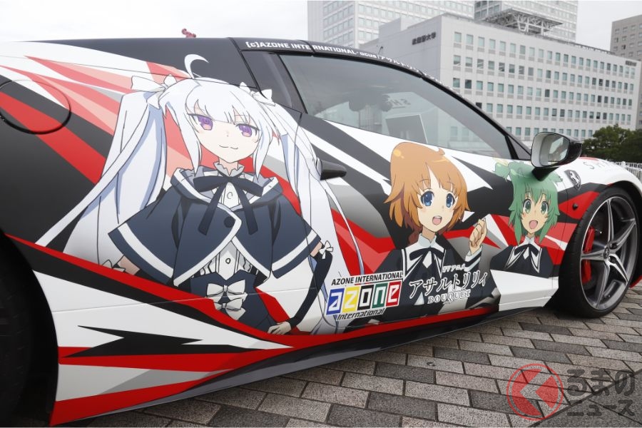 フェラーリ痛車がカッコイイ 真似して自作痛車を作るのは著作権大丈夫 アニメキャラ使用は問題あるのか くるまのニュース フェラーリ痛車がカッコイイ 真似して自作痛車を作るのは著作権大丈夫 アニメキャラ使用は問題あるのか くるまのニュース