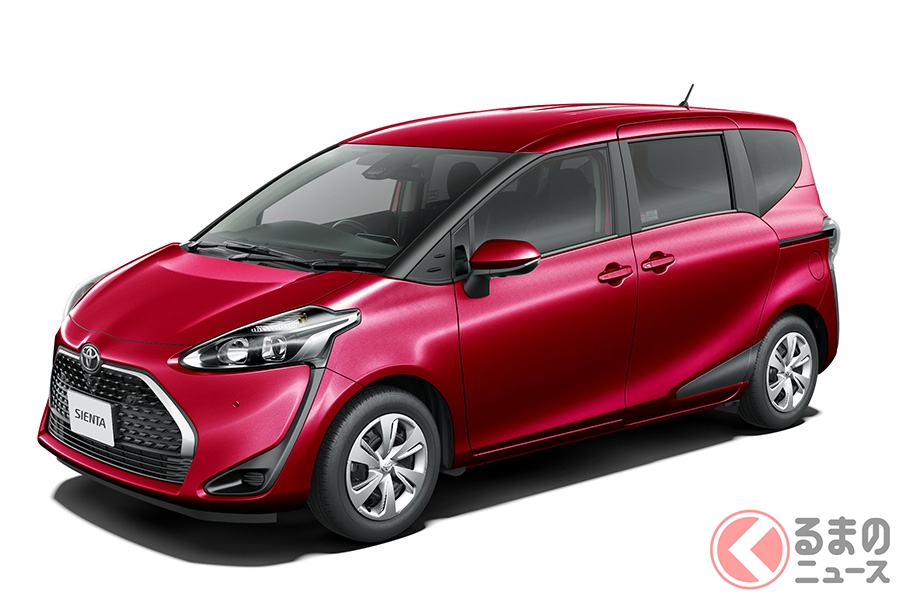 トヨタ「シエンタ」の特別仕様車「ファンベースG“Safety Edition”(ガソリン車)」センシュアルレッドマイカ