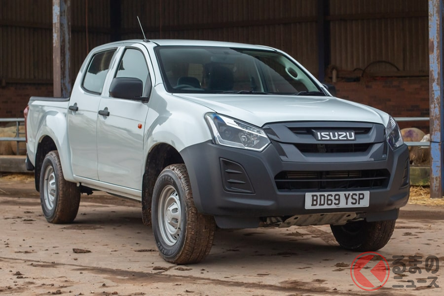 働くクルマながらスタイリッシュにデザインされた「D-MAX」