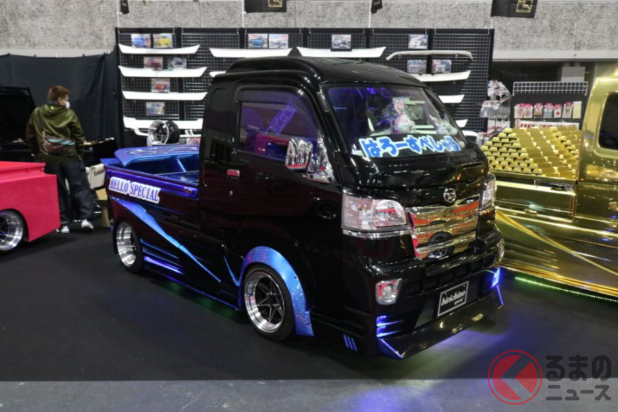 超ド級な軽トラ現る 黄金色からデコトラまで 最新の軽トラカスタム事情 くるまのニュース 超ド級な軽トラ現る 黄金色からデコトラまで 最新の軽トラカスタム事情 くるまのニュース