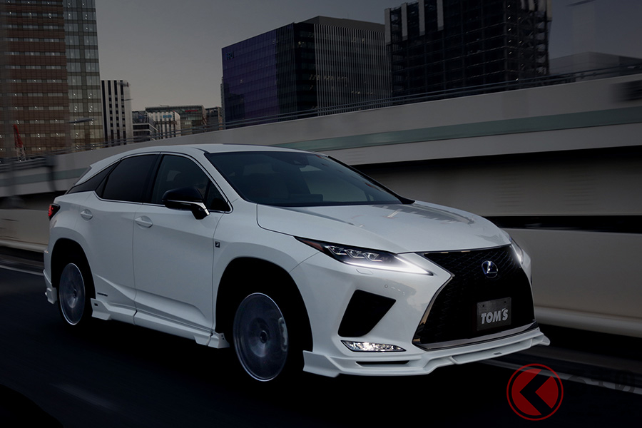 トムスのレクサス「RX」専用スタイリングパーツ装着イメージ