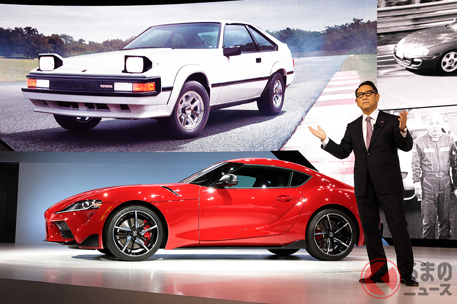 デトロイトショー2019、トヨタブースの様子。トヨタは2019年、デトロイトショーでGRスープラを世界初公開した