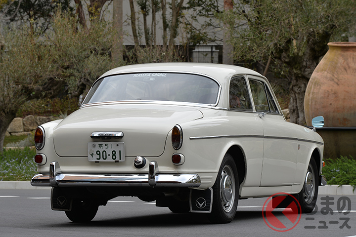 1970年製ボルボ「122Sアマゾン」のリアスタイル。2ドアセダンでアマゾンとしては最晩年の1台でもある