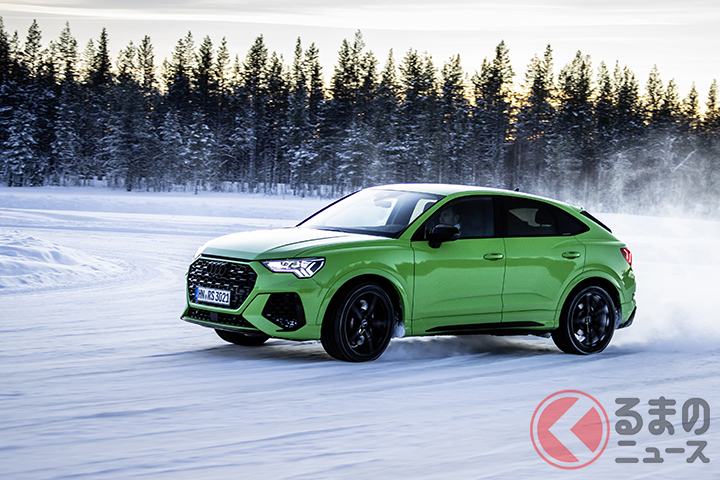 アウディ「RSQ3スポーツバック」の走り。車高はRSQ3よりも45mm低い1557mm