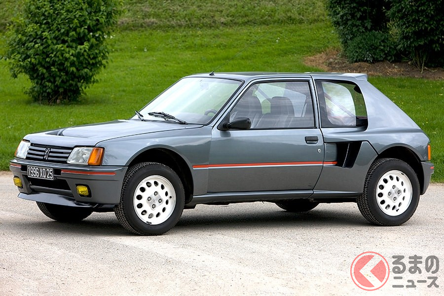 大衆コンパクトカーのフォルムながら超高性能の「205ターボ16」