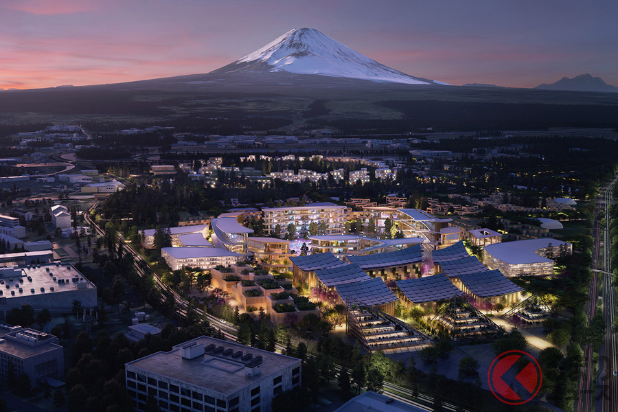 トヨタのコネクティッド・シティの実証都市「Woven City」(ウーブン・シティ)イメージ図