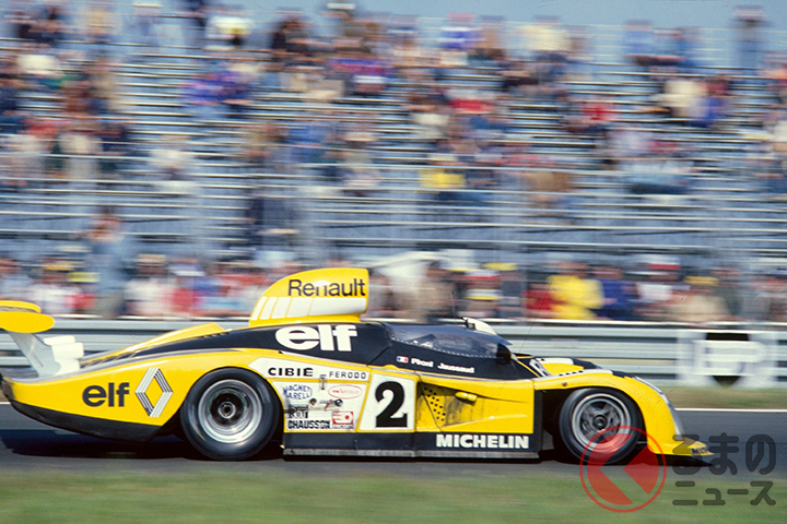 1978年のル・マン24時間耐久レースで優勝したPironi Jaussaud組のアルピーヌA442 B（2号車）