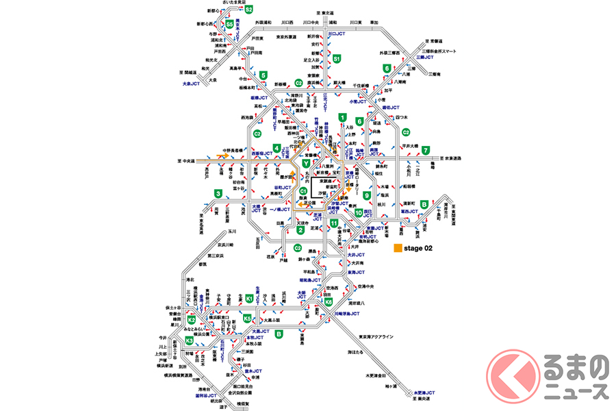 stage 02:テクニカル周回コース/中央Free Way〜4号〜C1周回