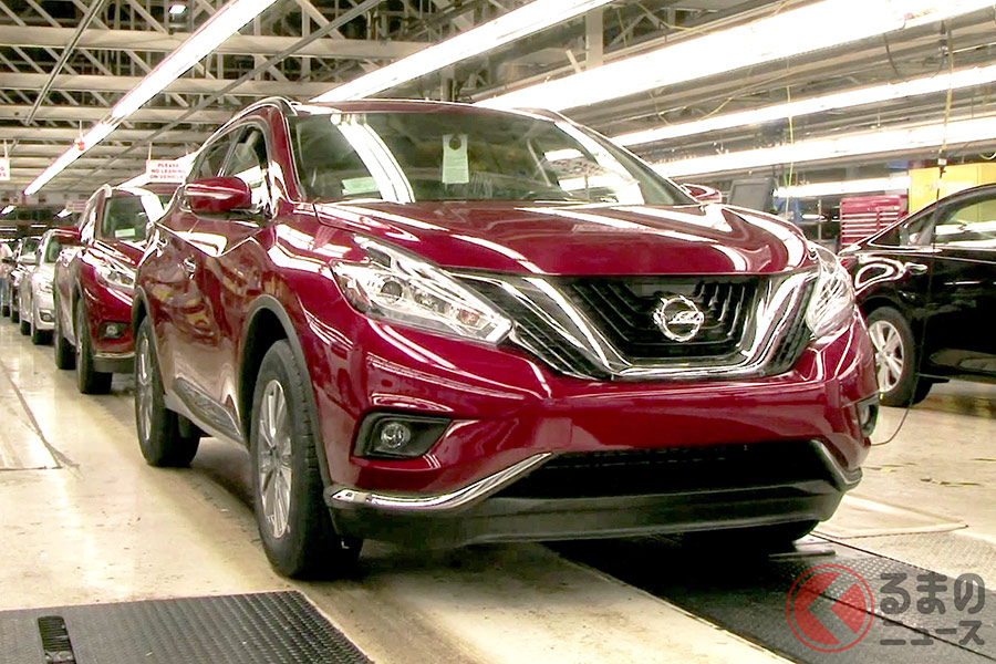 日産の北米にある生産工場
