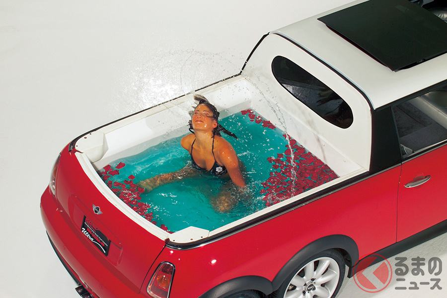 MINI XXLのリアに備わっていたジャグジー