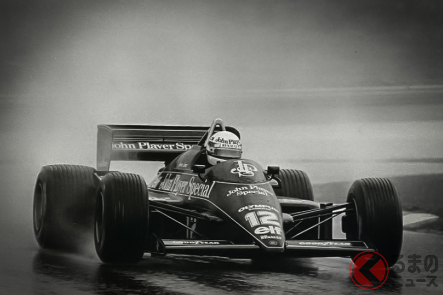 1985年のポルトガルGP、優勝したアイルトン・セナ (c)Classic-Team-Lotus