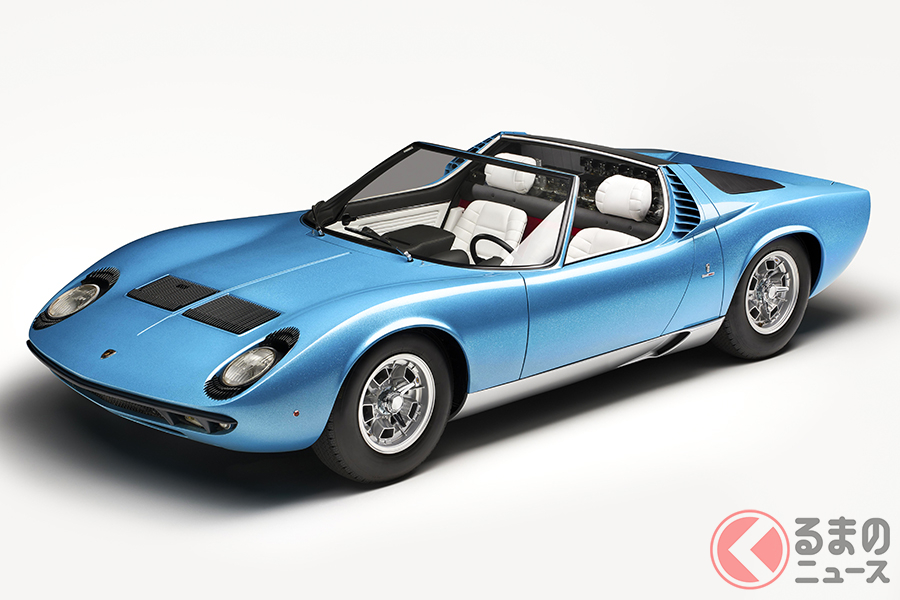 レストアが施されて、オリジナルカラーに戻されたミウラ・ロードスター・コンセプト