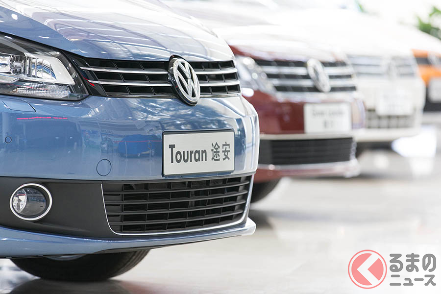 中国の上海にある上汽大衆汽車・安亭工場で製造されたVWトゥーラン