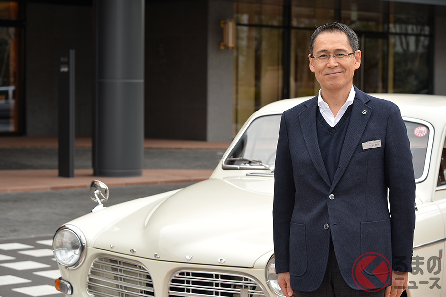 ボルボ・カー・ジャパンの阿部昭男さん。「クラシックガレージ」の責任者