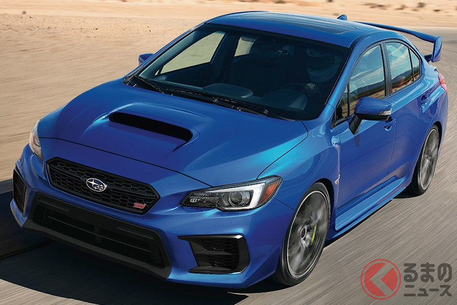 日本では販売が終了したが北米では現役の「WRX STI」