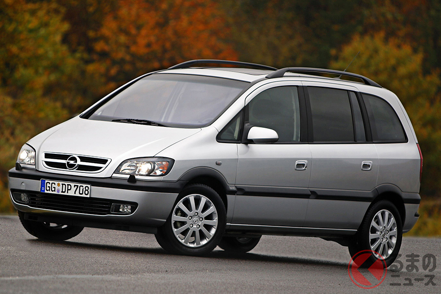 2003年式オペル「ザフィーラ」。当時同じGMグループだったスバルから「トラヴィック」としても販売された