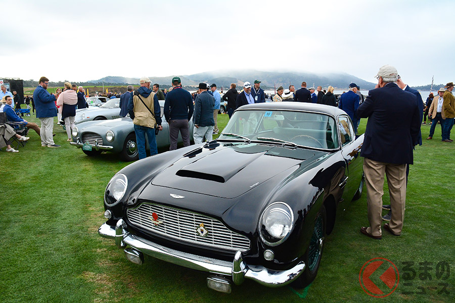 2019年ペブルビーチの「クラスL2:戦後プリザベーション」にて第1位を獲得したアストンマーティンDB5ヴァンテージ(撮影:武田公実)