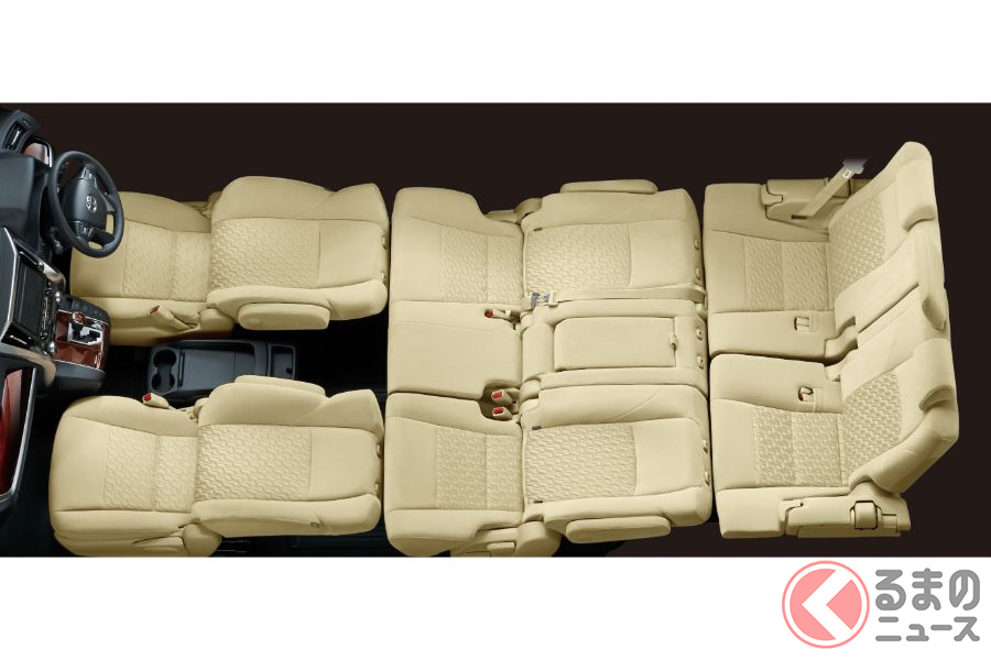 アルファードのフロント・セカンドフルフラットモード