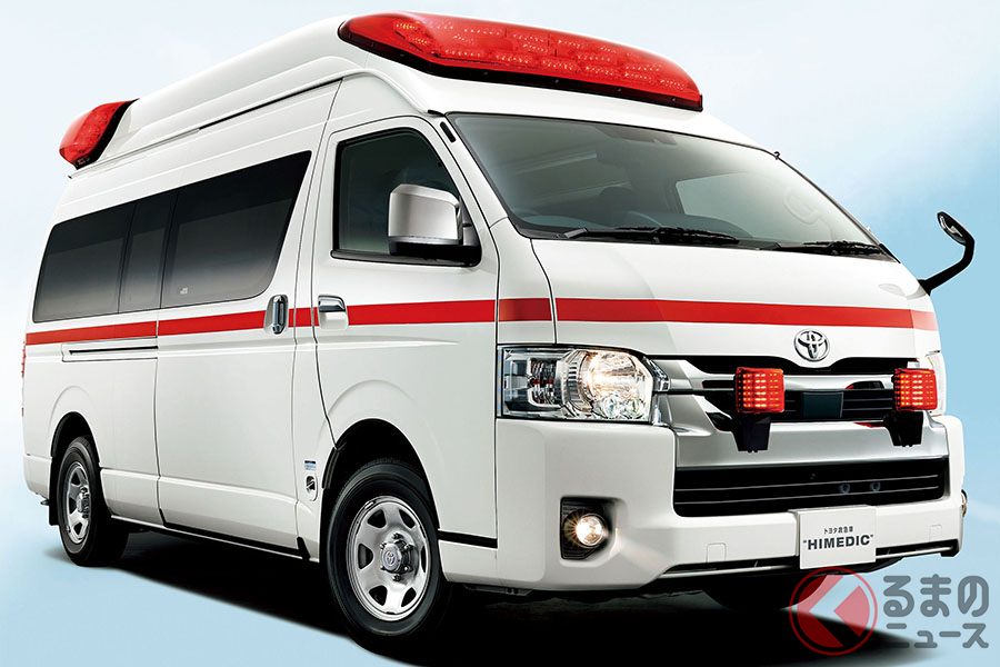 一部改良が施された「トヨタ救急車」の外装