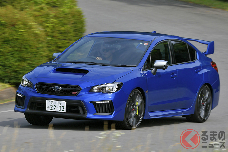 スバルの高性能車で人気のWRX。写真は「WRX STI」