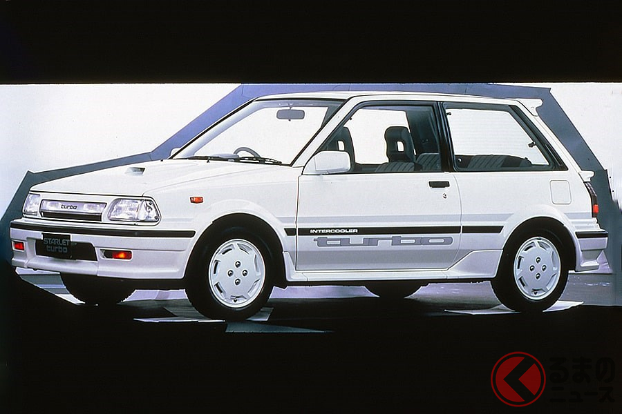 軽量高剛性な車体と相まってクラストップの速さを誇った「スターレットターボ」