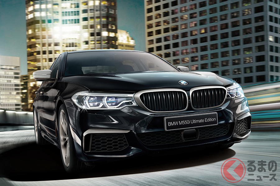 BMW「5シリーズセダン」。写真は2019年12月に55台限定で発売された「M550i xDrive Ultimate Edition」