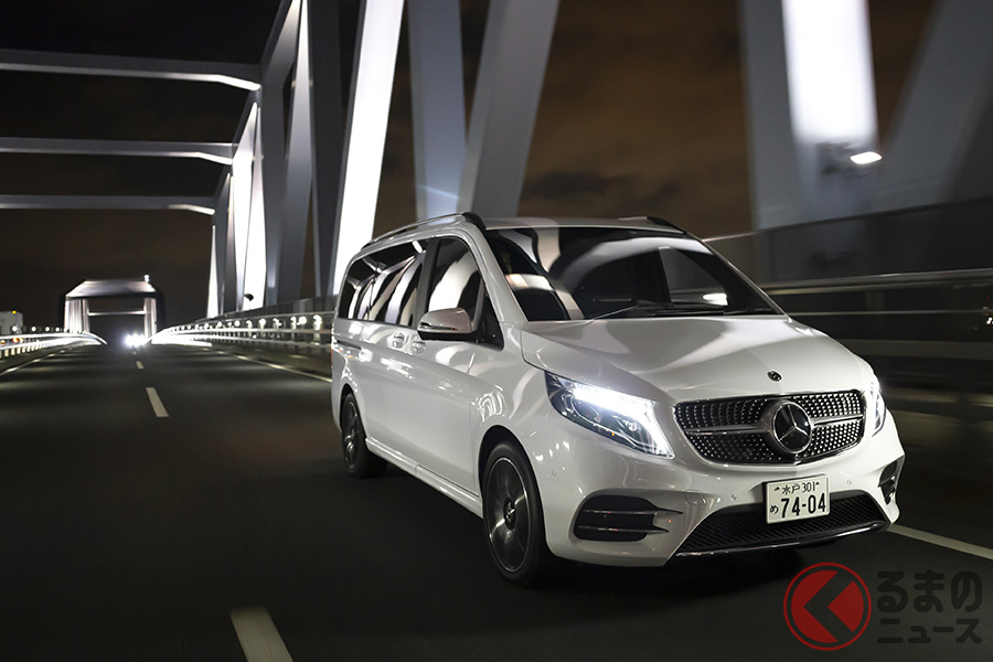 絶妙なしっとり感が感じられるステアリングフィールのVクラス