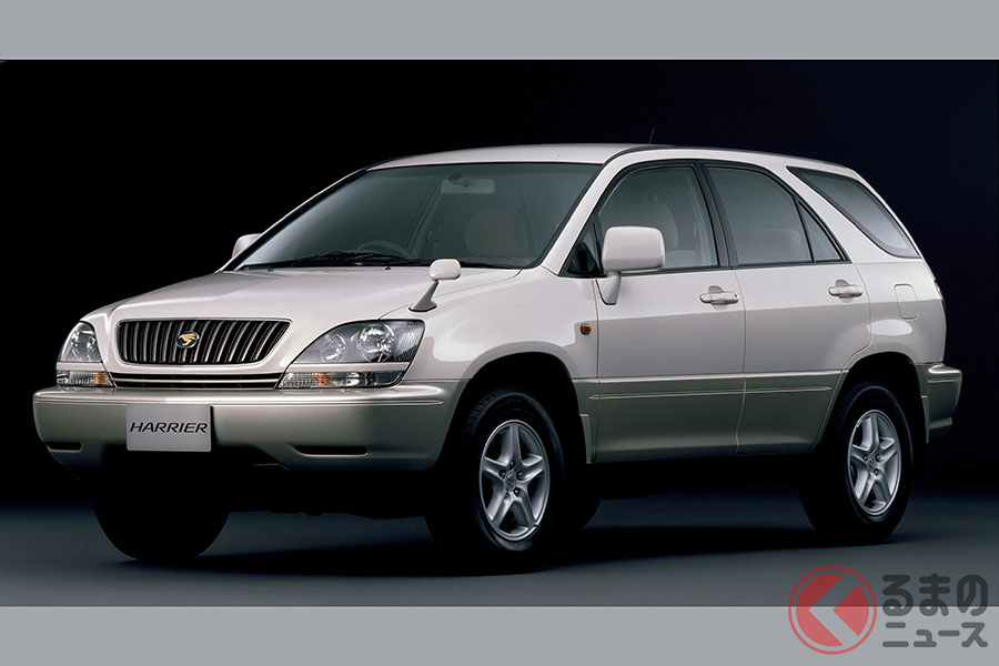 1997年に発売されたトヨタ初代「ハリアー」