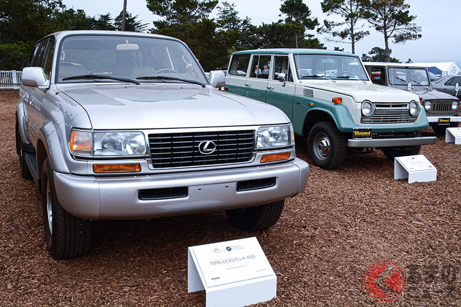 エンブレムチューンではない、正真正銘のレクサスLX450（左）と1973年式トヨタ「ランドクルーザー」