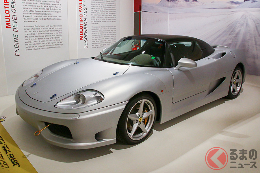 プロジェット・デュアルフレーム(写真はムゼオ・フェラーリで撮影したもの)撮影:嵯峨赳夫