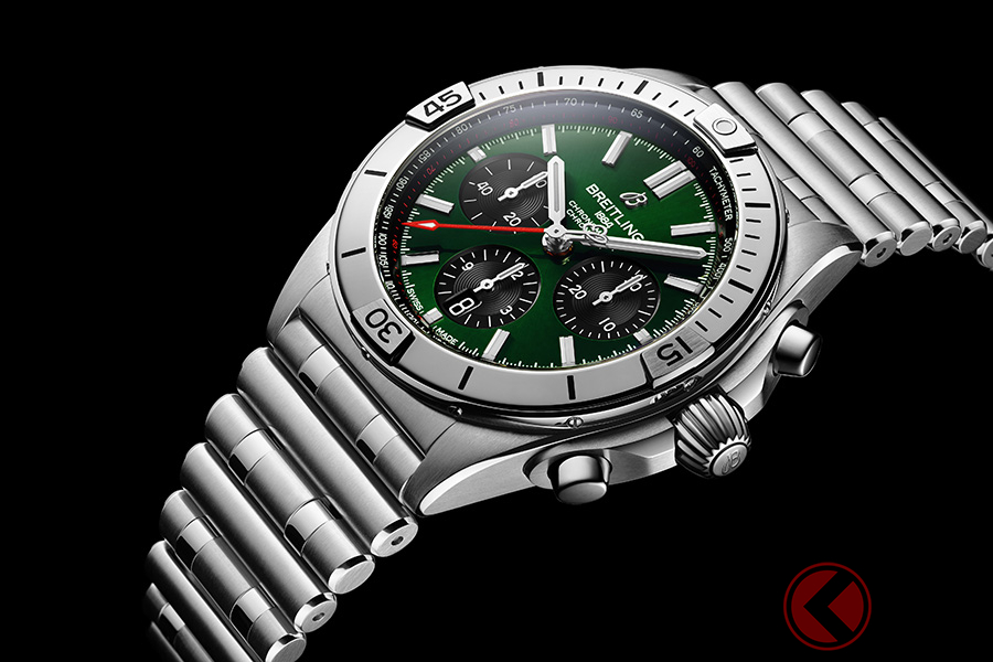 グリーンのダイアルが新鮮なクロノマット ベントレー